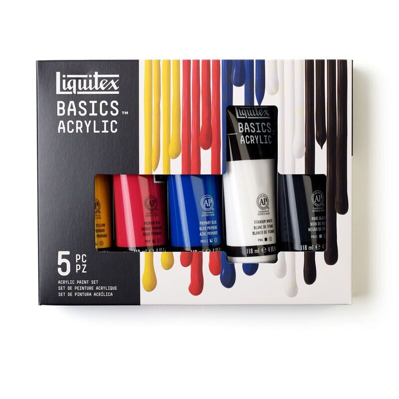 LIQUITEX BASICS ACRÍLICO SET 5X118 ml