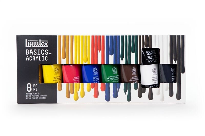 LIQUITEX BASICS ACRÍLICO SET DE INICIACIÓN 8x75 ml
