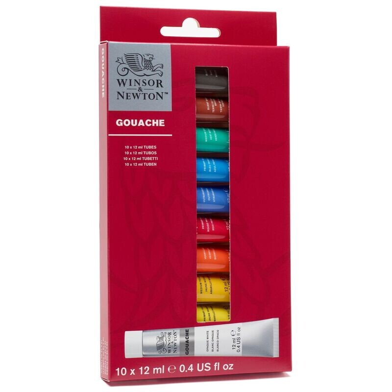 WINSOR & NEWTON GOUACHE SET 10X12ml
