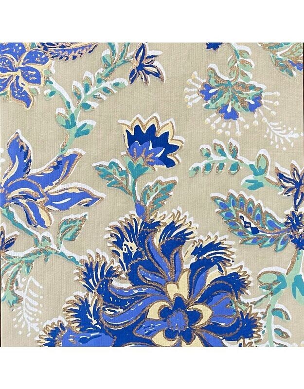 PAPEL DECORADO ALGODÓN FLORES AE215-68