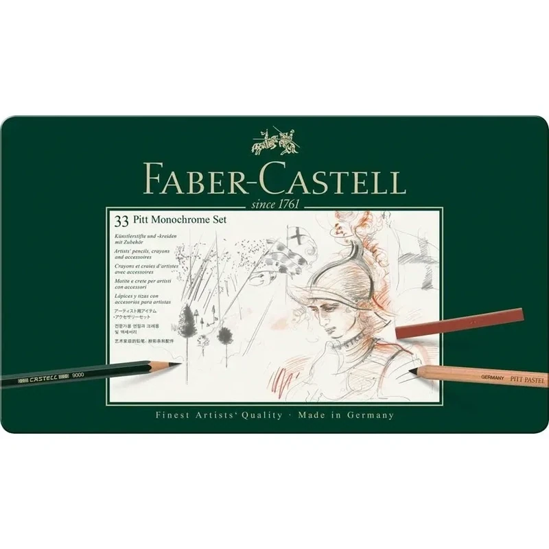 FABER CASTELL PITT MONOCHROME SET 33