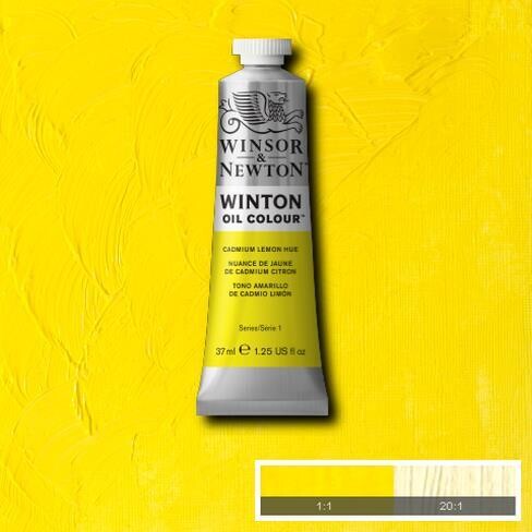 WINSOR & NEWTON ÓLEO WINTON 087 TONO DE AMARILLO DE CADMIO LIMÓN