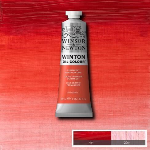 WINSOR & NEWTON ÓLEO WINTON 480 LACA GERANIO PERMANENTE