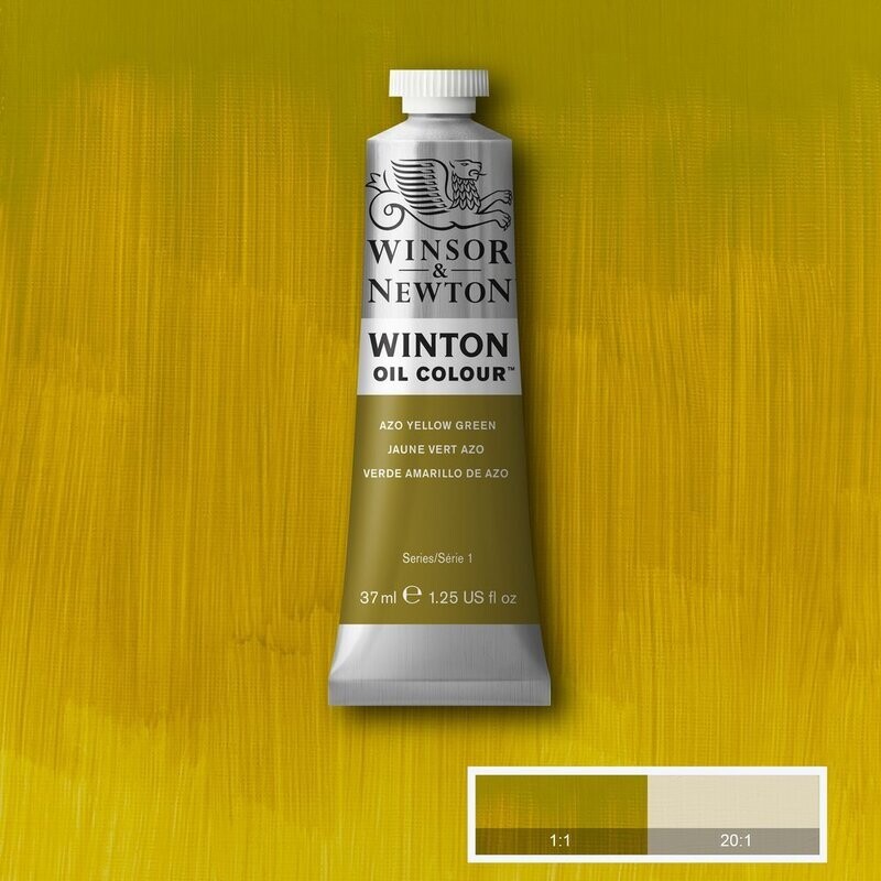 WINSOR & NEWTON ÓLEO WINTON 280 VERDE AMARILLO DE AZO