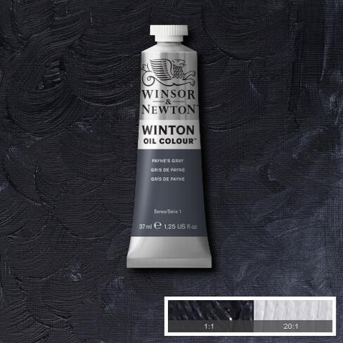 WINSOR & NEWTON ÓLEO WINTON 465 GRIS DE PAYNE