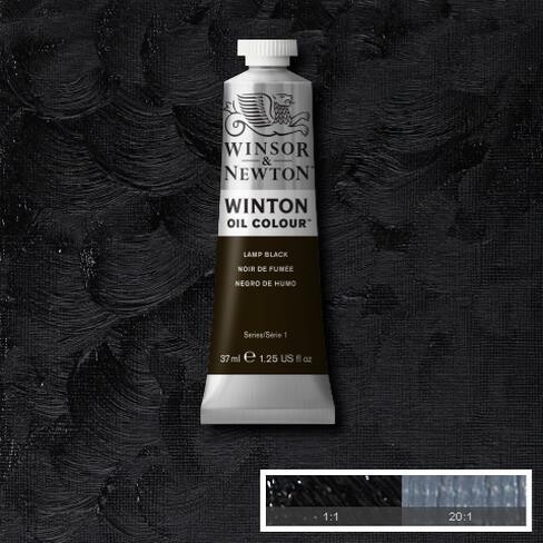 WINSOR & NEWTON ÓLEO WINTON 337 NEGRO DE HUMO