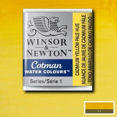WINSOR & NEWTON COTMAN ACUARELA 119 TONO AMARILLO DE CADMIO PÁLIDO