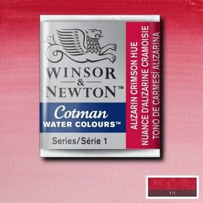 WINSOR & NEWTON COTMAN ACUARELA 003 TONO DE CARMESÍ ALIZARINA