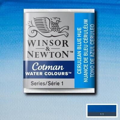 WINSOR & NEWTON COTMAN ACUARELA 139 TONO AZUL CERÚLEO