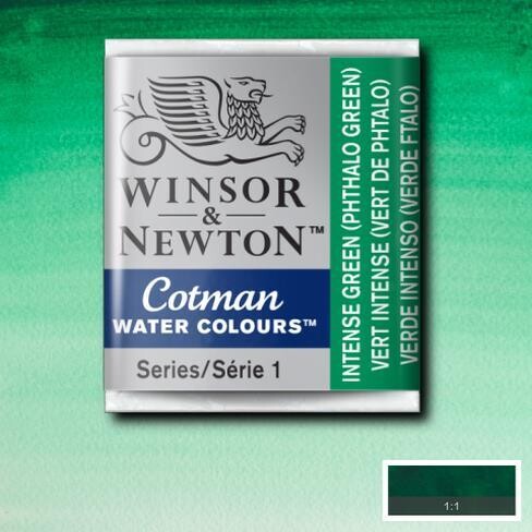 WINSOR & NEWTON COTMAN ACUARELA 329 VERDE INTENSO (VERDE FTALO)