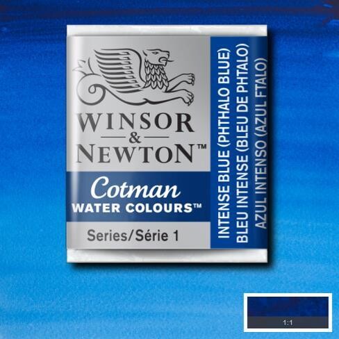 WINSOR & NEWTON COTMAN ACUARELA 327 AZUL INTENSO (AZUL FTALO)
