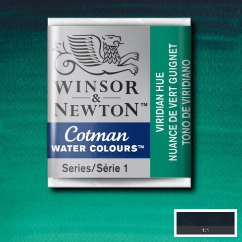 WINSOR & NEWTON COTMAN ACUARELA 696 TONO DE VIRIDIANO