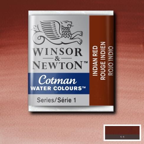 WINSOR & NEWTON COTMAN ACUARELA 317 ROJO INDIO