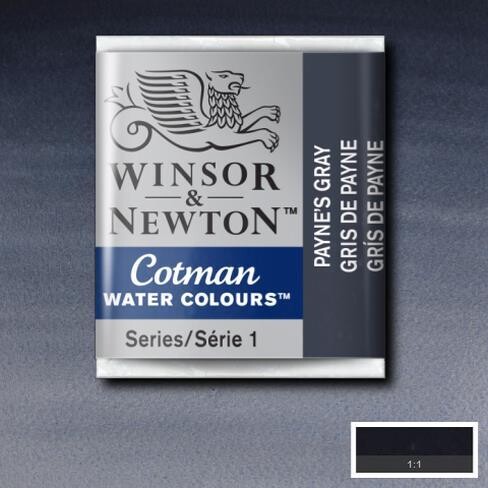 WINSOR & NEWTON COTMAN ACUARELA 465 GRIS DE PAYNE