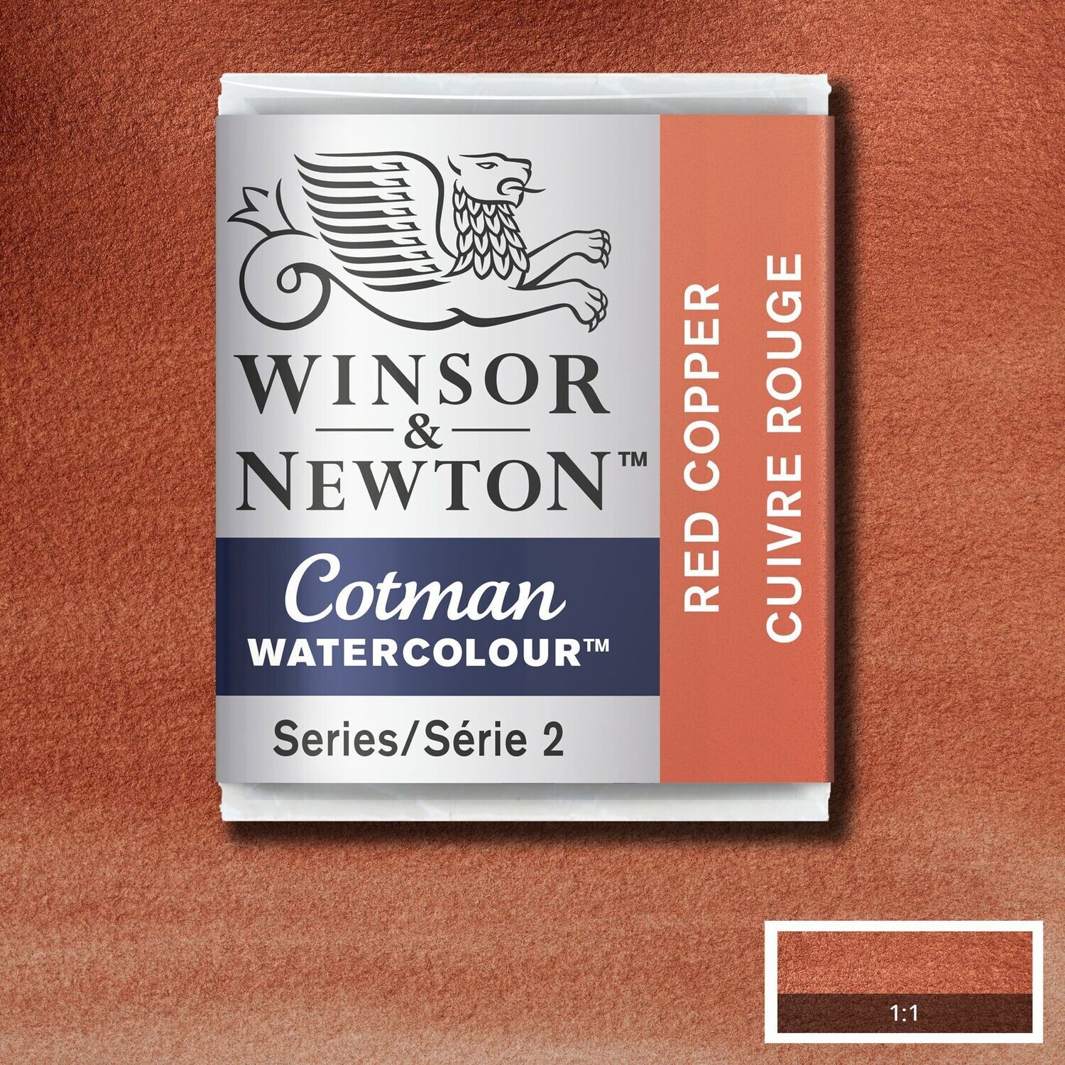 WINSOR & NEWTON COTMAN ACUARELA 471 COBRE ROJO