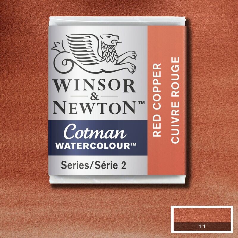 WINSOR & NEWTON COTMAN ACUARELA 471 COBRE ROJO