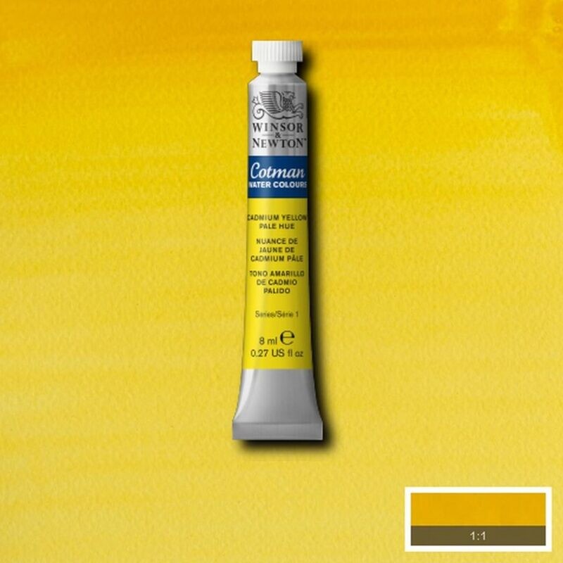 WINSOR & NEWTON COTMAN ACUARELA 119 TONO AMARILLO DE CADMIO PÁLIDO