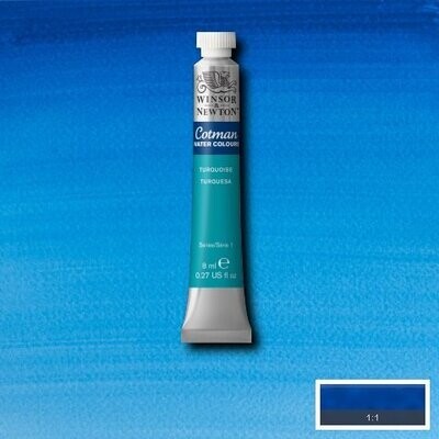 WINSOR & NEWTON COTMAN ACUARELA 654 TURQUESA