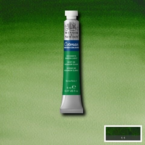 WINSOR & NEWTON COTMAN ACUARELA 314 VERDE DE HOOKER CLARO