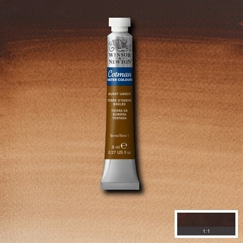 WINSOR & NEWTON COTMAN ACUARELA 076 TIERRA DE SOMBRA TOSTADA