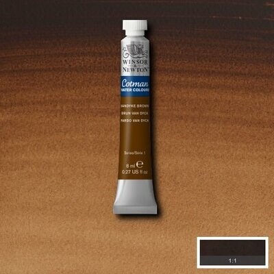 WINSOR & NEWTON COTMAN ACUARELA 676 PARDO VAN DYCK