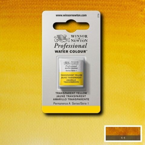 WINSOR & NEWTON ACUARELA PROFESIONAL 653 AMARILLO TRANSPARENTE