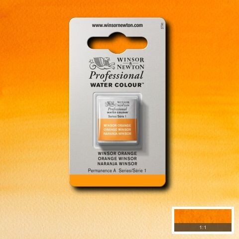 WINSOR & NEWTON ACUARELA PROFESIONAL 724 NARANJA WINSOR