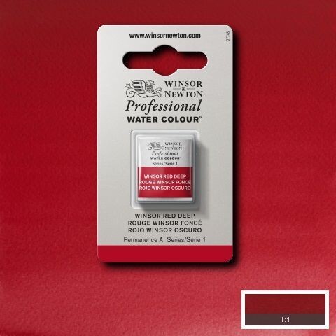 WINSOR & NEWTON ACUARELA PROFESIONAL 725 ROJO WINSOR OSCURO