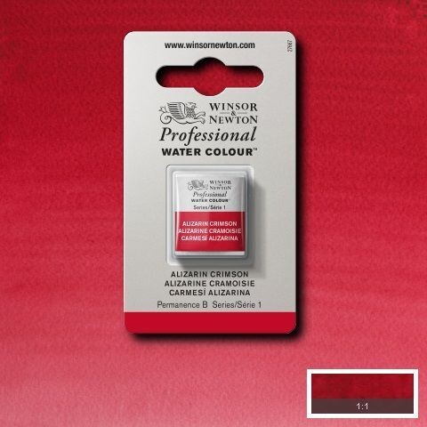 WINSOR & NEWTON ACUARELA PROFESIONAL 004 CARMESÍ ALIZARINA