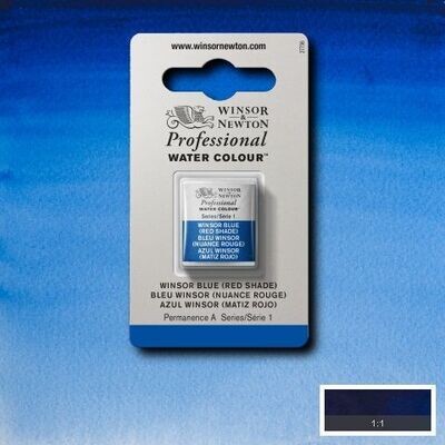 WINSOR & NEWTON ACUARELA PROFESIONAL709 AZUL WINSOR (MATIZ ROJO)