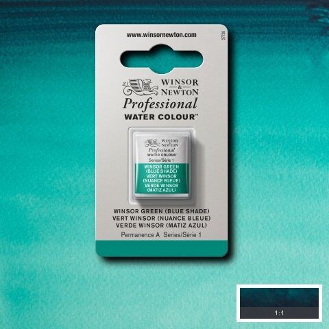 WINSOR & NEWTON ACUARELA PROFESIONAL 719 VERDE WINSOR (MATIZ AZUL)