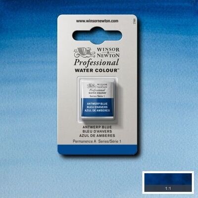 WINSOR & NEWTON ACUARELA PROFESIONAL 010 AZUL DE AMBÉRES