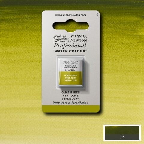 WINSOR & NEWTON ACUARELA PROFESIONAL 447 VERDE OLIVA