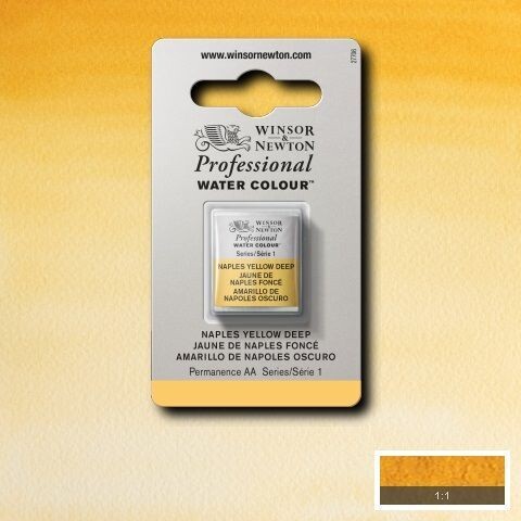 WINSOR & NEWTON ACUARELA PROFESIONAL 425 AMARILLO DE NÁPOLES OSCURO