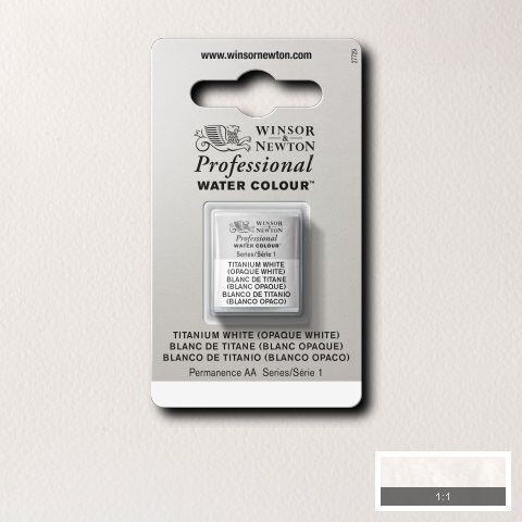 WINSOR & NEWTON ACUARELA PROFESIONAL 644 BLANCO DE TITANIO (BLANCO OPACO)