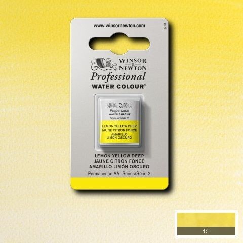WINSOR & NEWTON ACUARELA PROFESIONAL 348 AMARILLO LIMÓN OSCURO