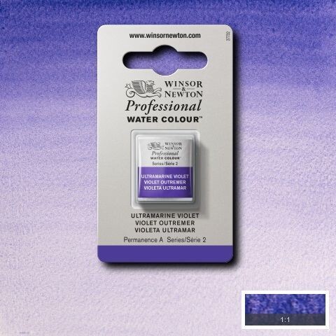 WINSOR & NEWTON ACUARELA PROFESIONAL 672 VIOLETA ULTRAMAR