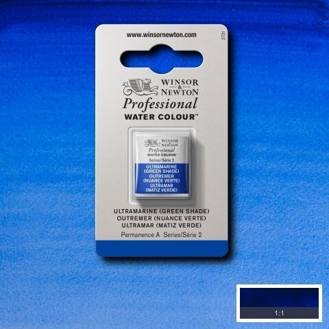 WINSOR & NEWTON ACUARELA PROFESIONAL 667 ULTRAMAR (MATIZ VERDE)