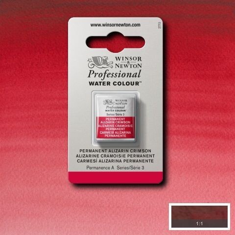 WINSOR & NEWTON ACUARELA PROFESIONAL 466 CARMESÍ ALIZARINA PERMANENTE