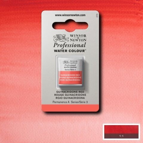 WINSOR & NEWTON ACUARELA PROFESIONAL 548 ROJO QUINACRIDONA