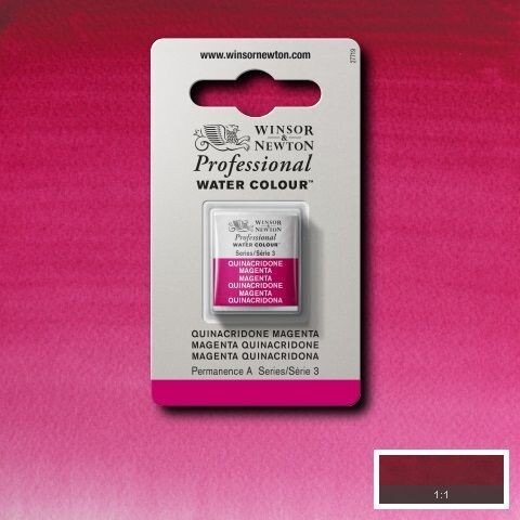 WINSOR & NEWTON ACUARELA PROFESIONAL 545 MAGENTA QUINACRIDONA