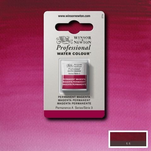 WINSOR & NEWTON ACUARELA PROFESIONAL 489 MAGENTA PERMANENTE