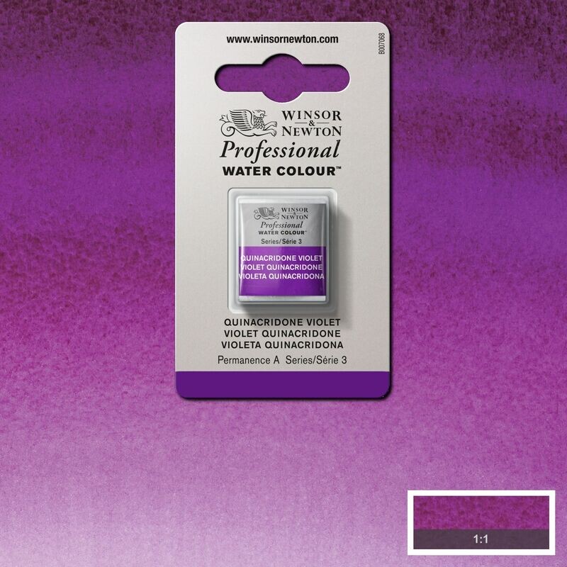 WINSOR & NEWTON ACUARELA PROFESIONAL 491 550 VIOLETA QUINACRIDONA