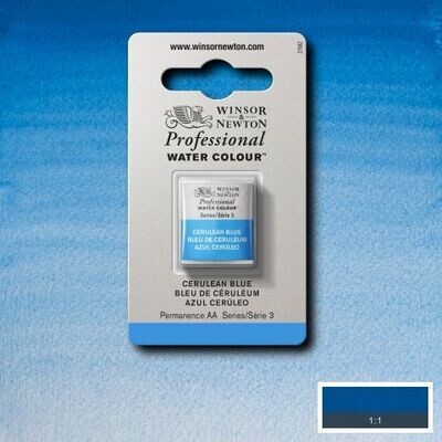 WINSOR & NEWTON ACUARELA PROFESIONAL 137 AZUL CERÚLEO
