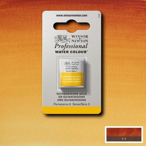 WINSOR & NEWTON ACUARELA PROFESIONAL 547 ORO QUINACRIDONA