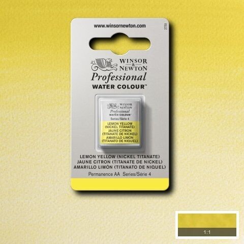 WINSOR & NEWTON ACUARELA PROFESIONAL 347 AMARILLO LIMÓN (TITANIO DE NÍQUEL)