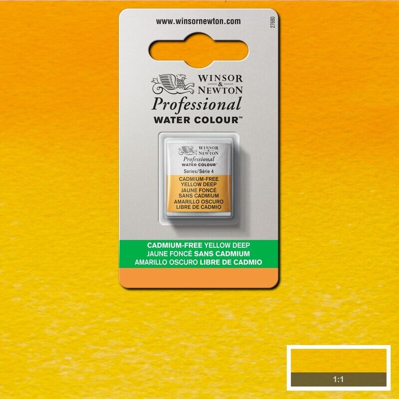 WINSOR & NEWTON ACUARELA PROFESIONAL 891 AMARILLO OSCURO LIBRE DE CADMIO