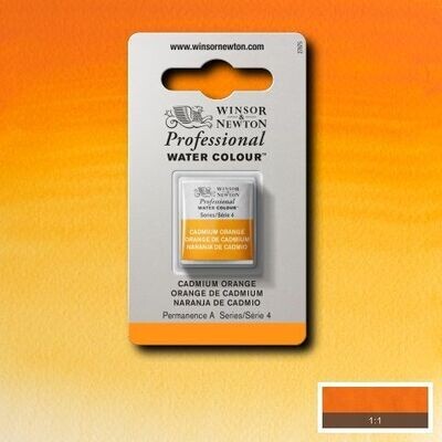 WINSOR & NEWTON ACUARELA PROFESIONAL 089 NARANJA DE CADMIO