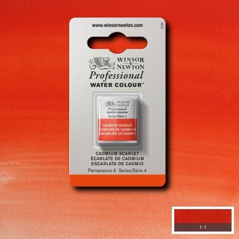 WINSOR & NEWTON ACUARELA PROFESIONAL 106 ESCARLATA DE CADMIO