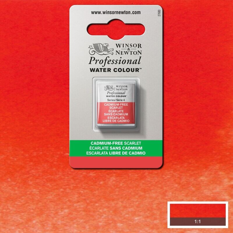 WINSOR & NEWTON ACUARELA PROFESIONAL 903 ESCARLATA LIBRE DE CADMIO